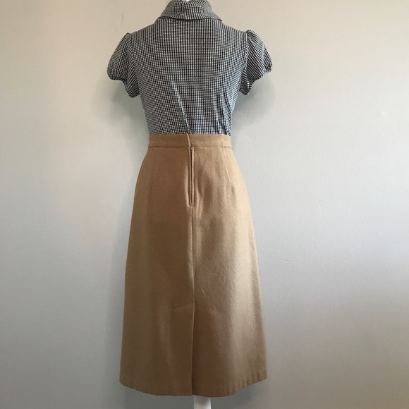 Vintage The Villagers Wool Midi Skirt - Picture 3 of 5